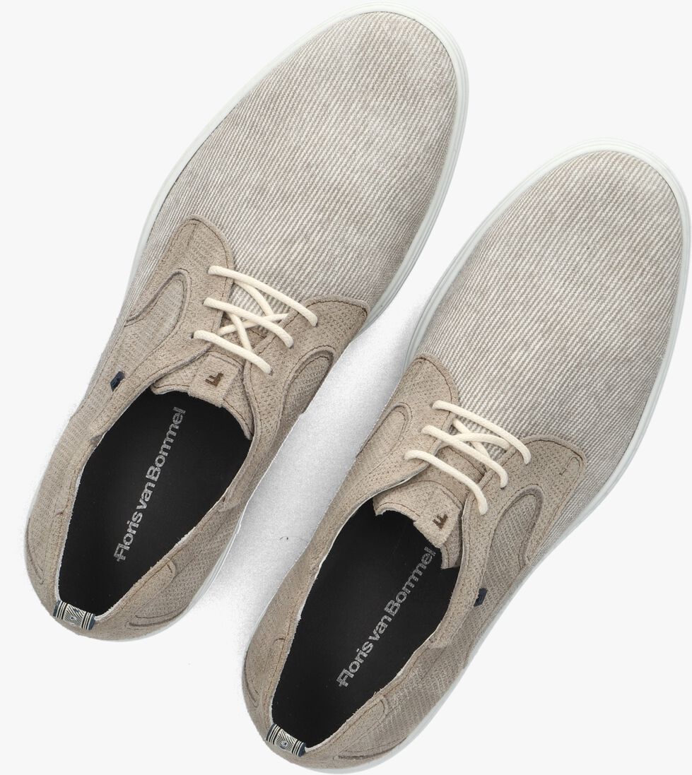 beige floris van bommel veterschoenen sfm-30309 de dijker