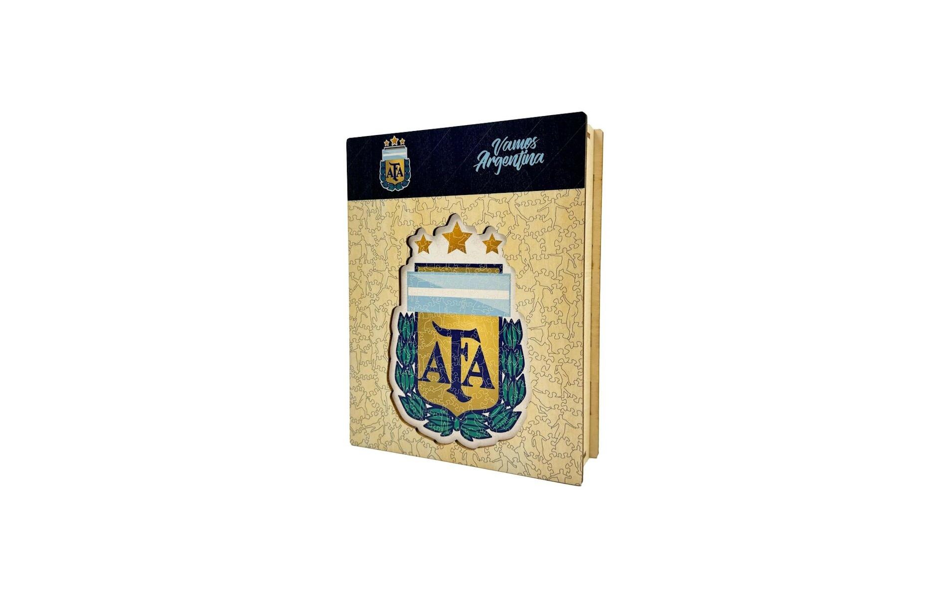 Puzzle »Iconic Nationalmanschaft Argentinien- Logo« Holzart: Birke (Herkunftsland: China)