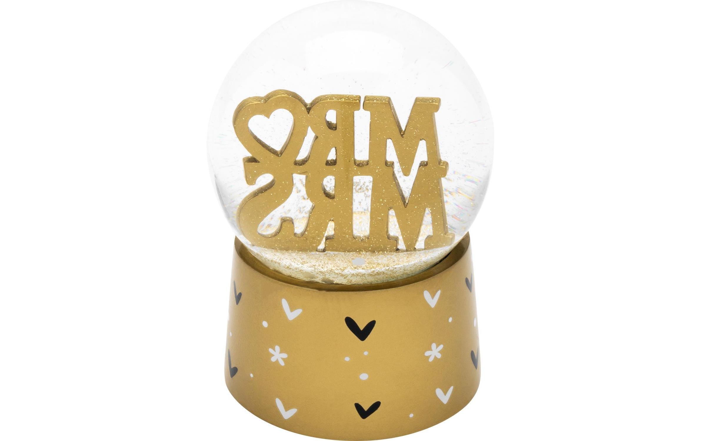 Mr & Mrs Gold, 1 StückSchneekugel