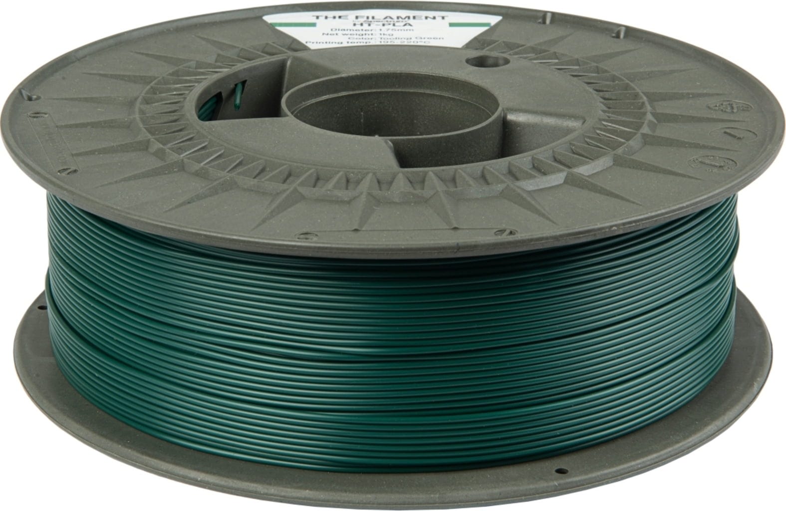 The Filament  HT-PLA Tooling Green, 1,75 mm / 1000 g    Hitzebeständiges PLA Filament in Tooling Green