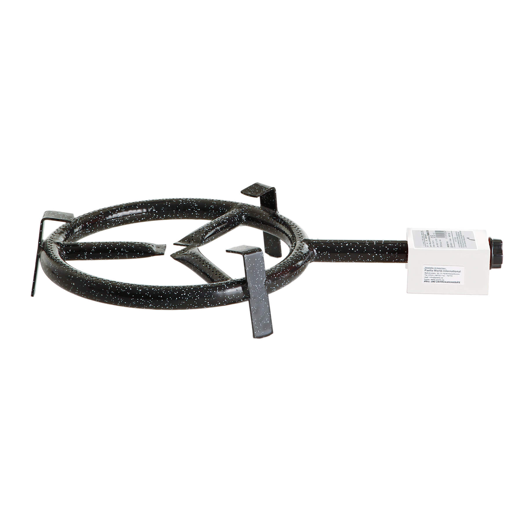 Universeller 1-Ring-Gasrohrbrenner - 6,8 kW 50 mbar für Topf, Wok, Pfanne, Grillplatte, Ø 30 cm