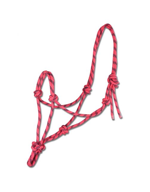 Waldhausen Knot Halter Roze&Donkerblauw - Paardenhalster
