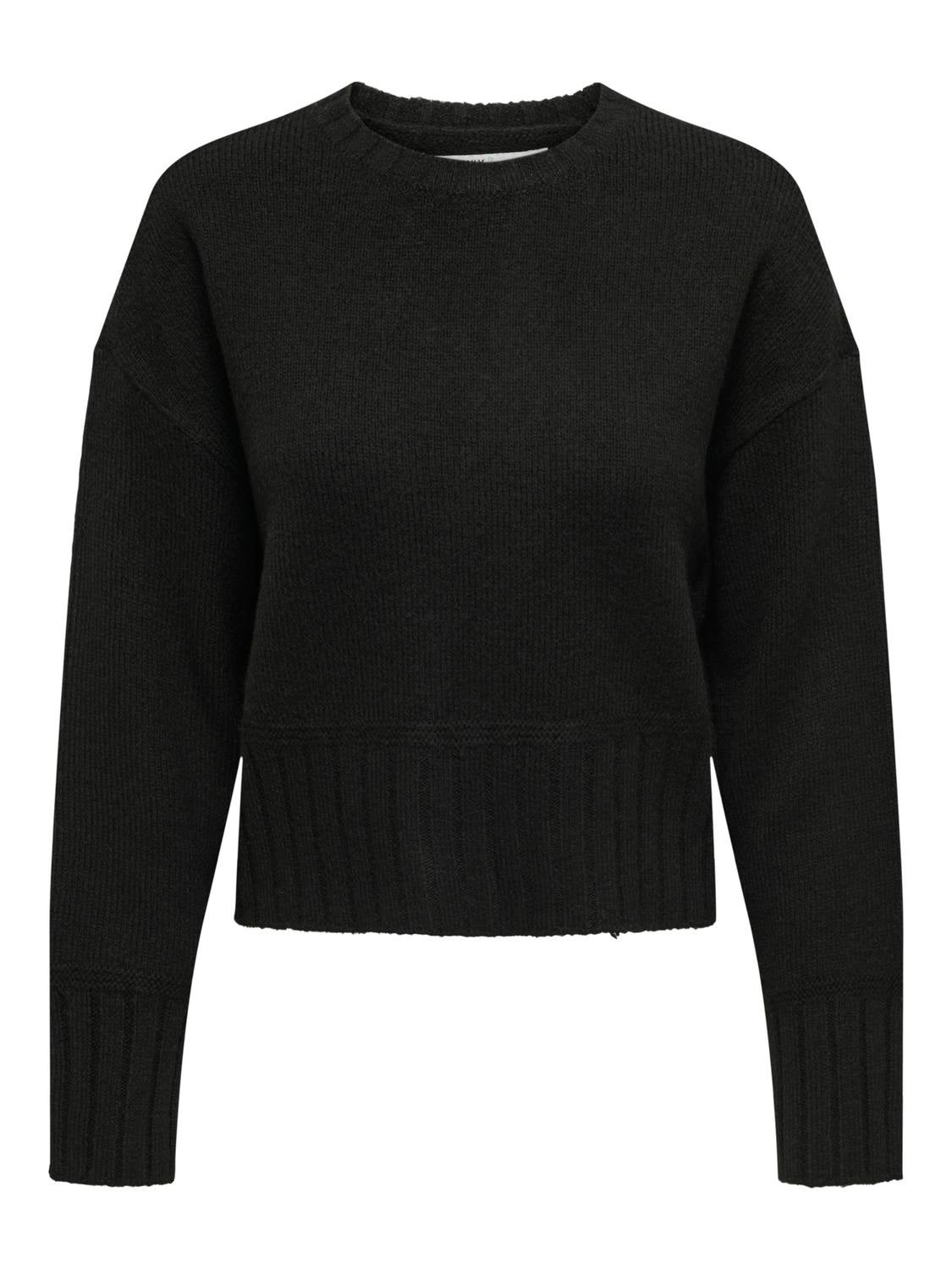 ONLALLIE Strickpullover Black