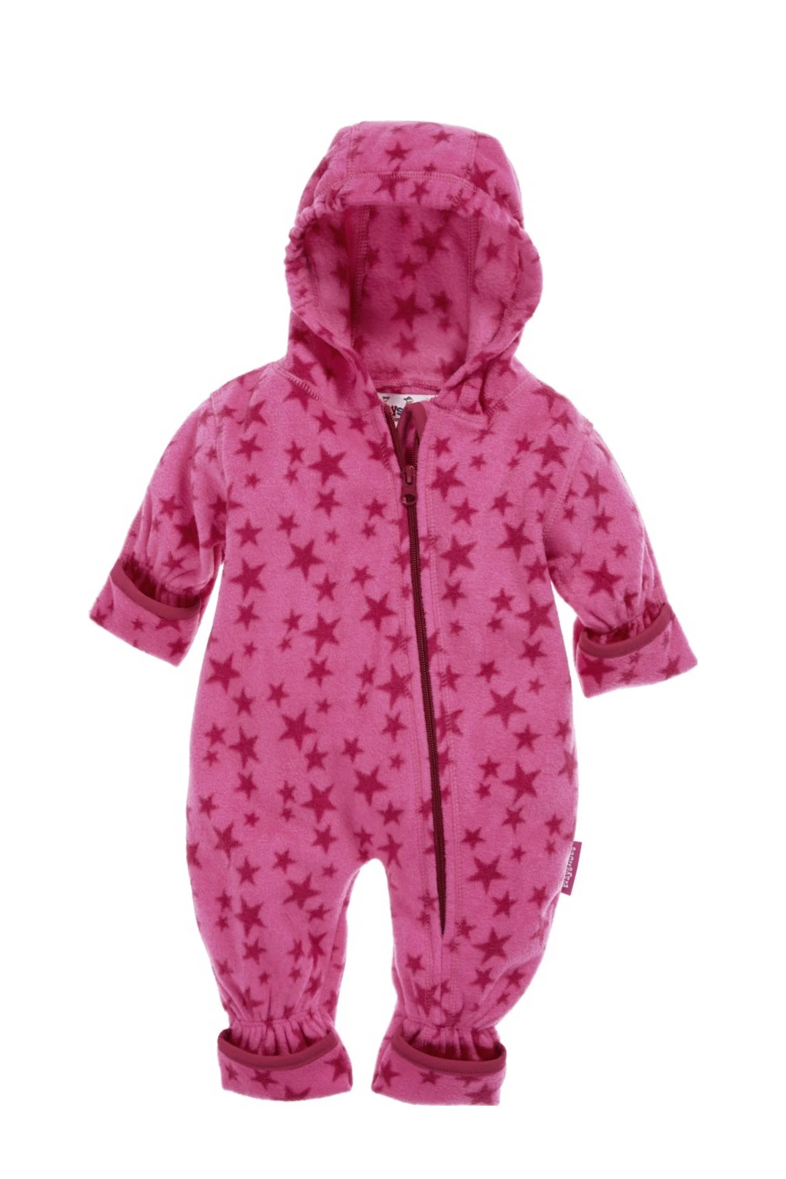 Playshoes baby fleece pak Stars met sterren fuchsia/roze