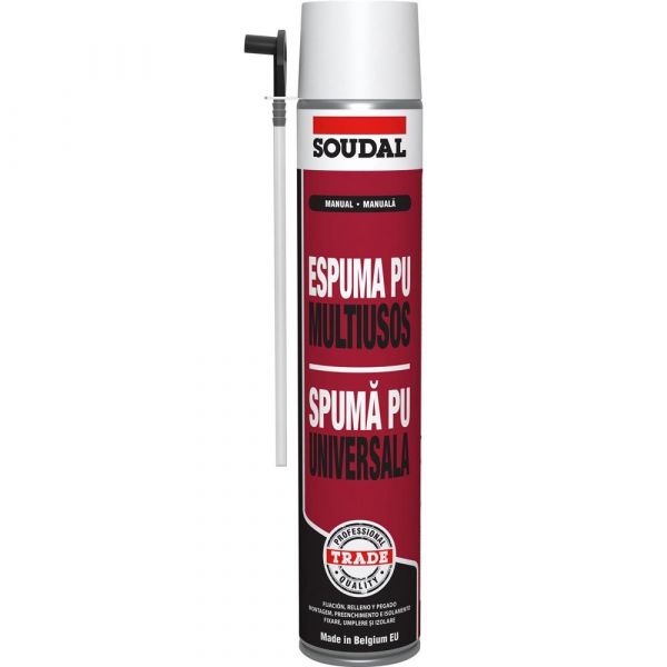 Soudal Espuma Poliuretano Multi-usos (cánula) 750 ml - 706928