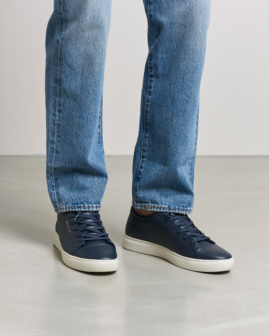 PS Paul Smith Lee Cap Toe Leather Sneaker Navy