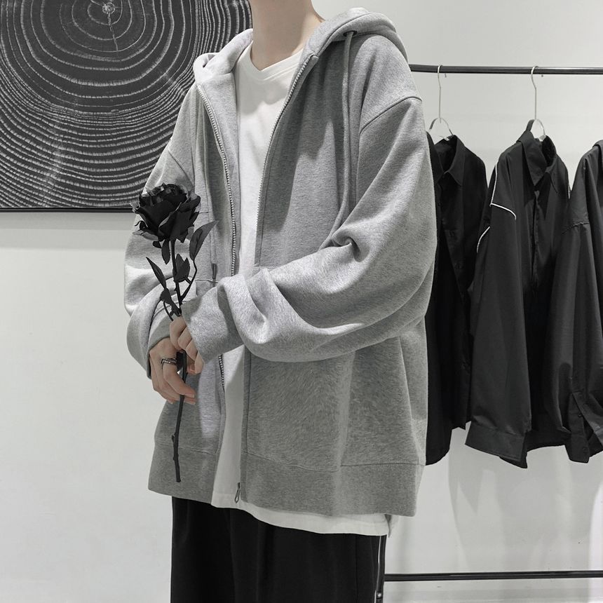 Breeson - Effen hoodie met rits
