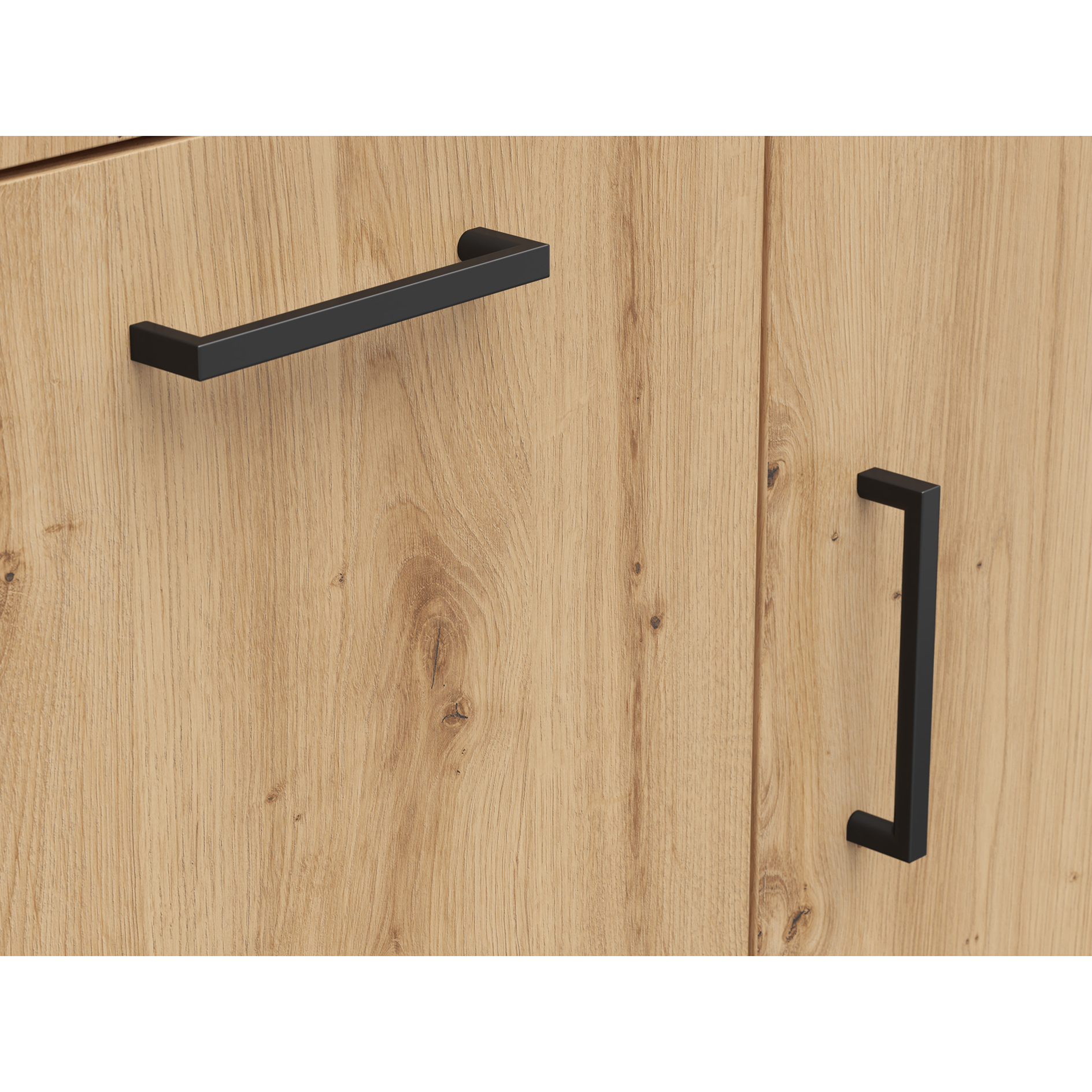 Kommode - Artisan Eiche - 2 Türen - 2 Schubkästen - 80 cm