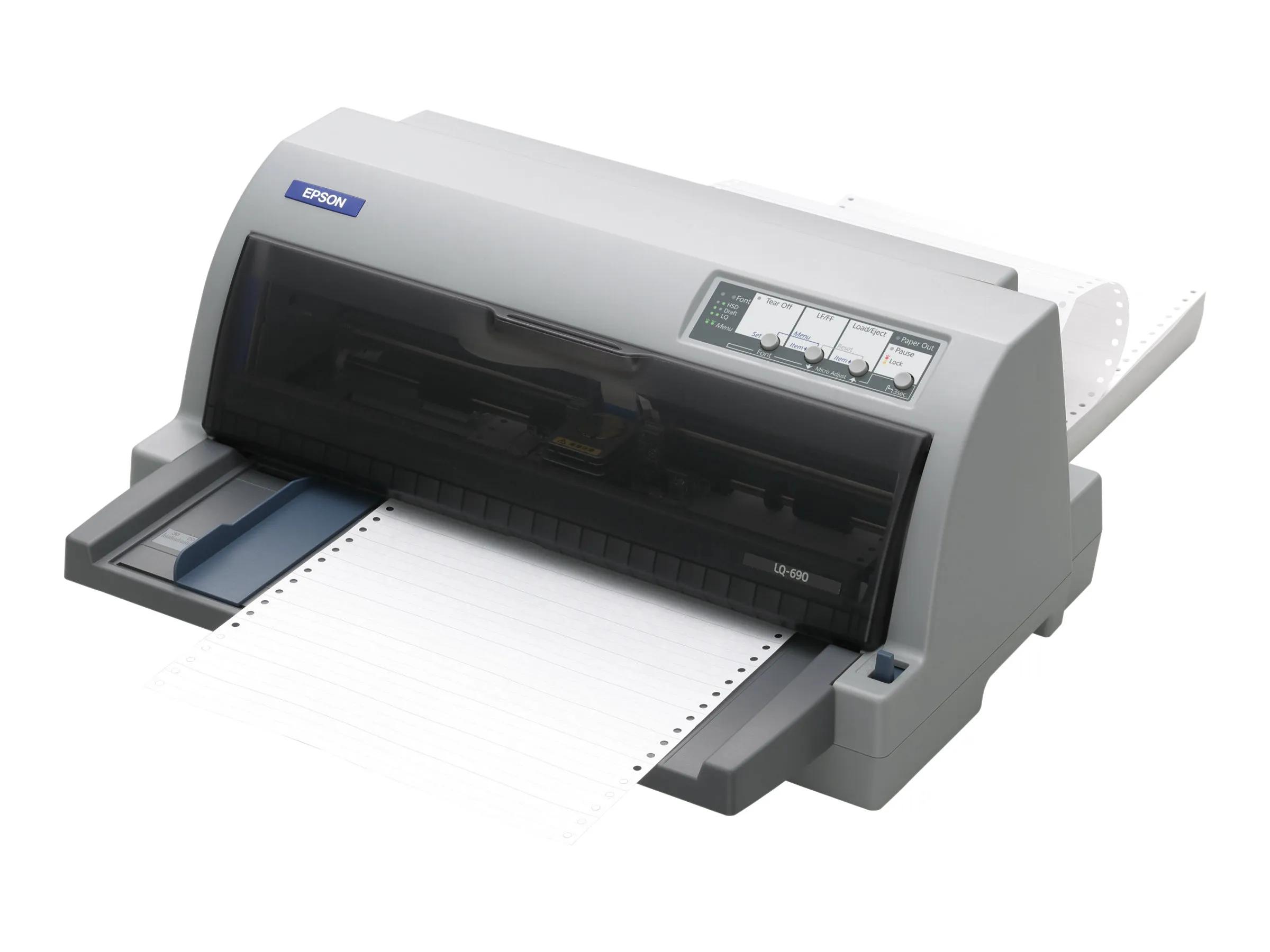 Epson LQ 690 - Printer - S/H - dot-matrix - 12 cpi - 24 pin - op til 529 tegn/sek. - parallel, USB