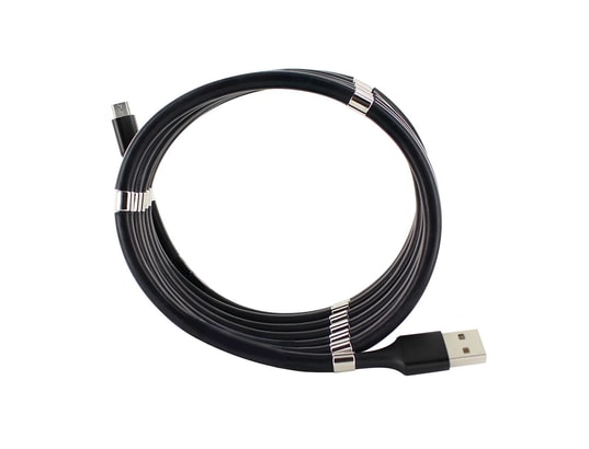 MOOOV - Kit accessoires smartphone Câble micro usb /usb-a aimanté 2 m - noir