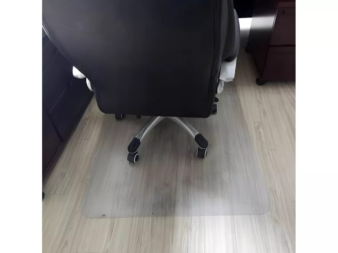 Tapis de protection pour sol chaise de bureau transparent 100x140cm