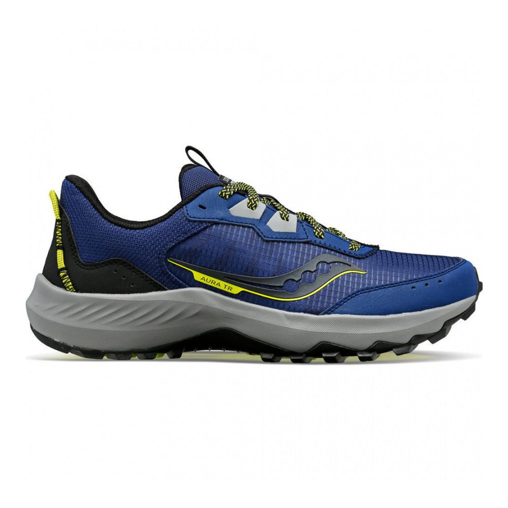 Saucony AURA TR - Chaussures trail Homme indigo/black