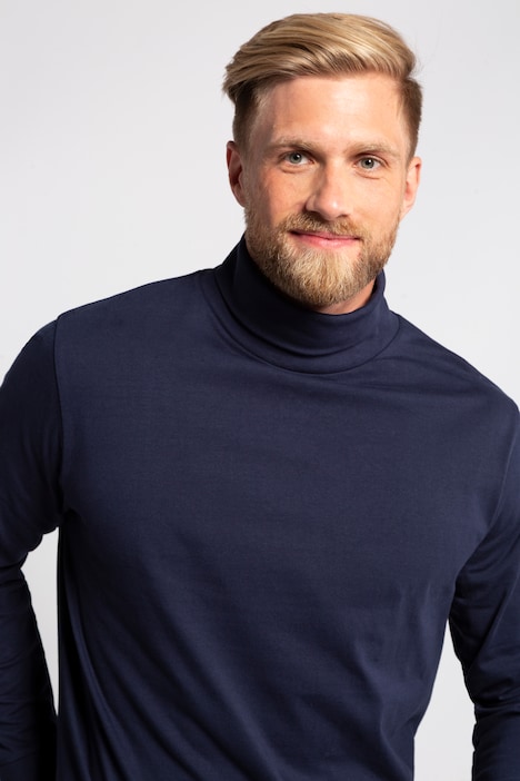 JP 1880 Rollkragen-Shirt, Basic, Jersey, lange Ärmel