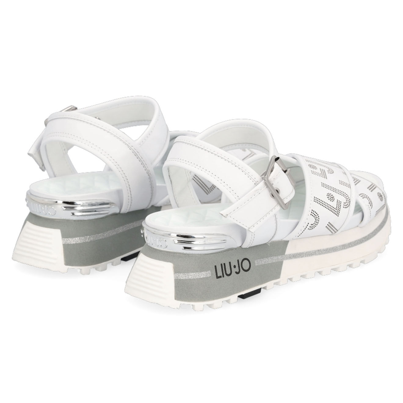 Liu-Jo Sandales en Cuir Peran blanches