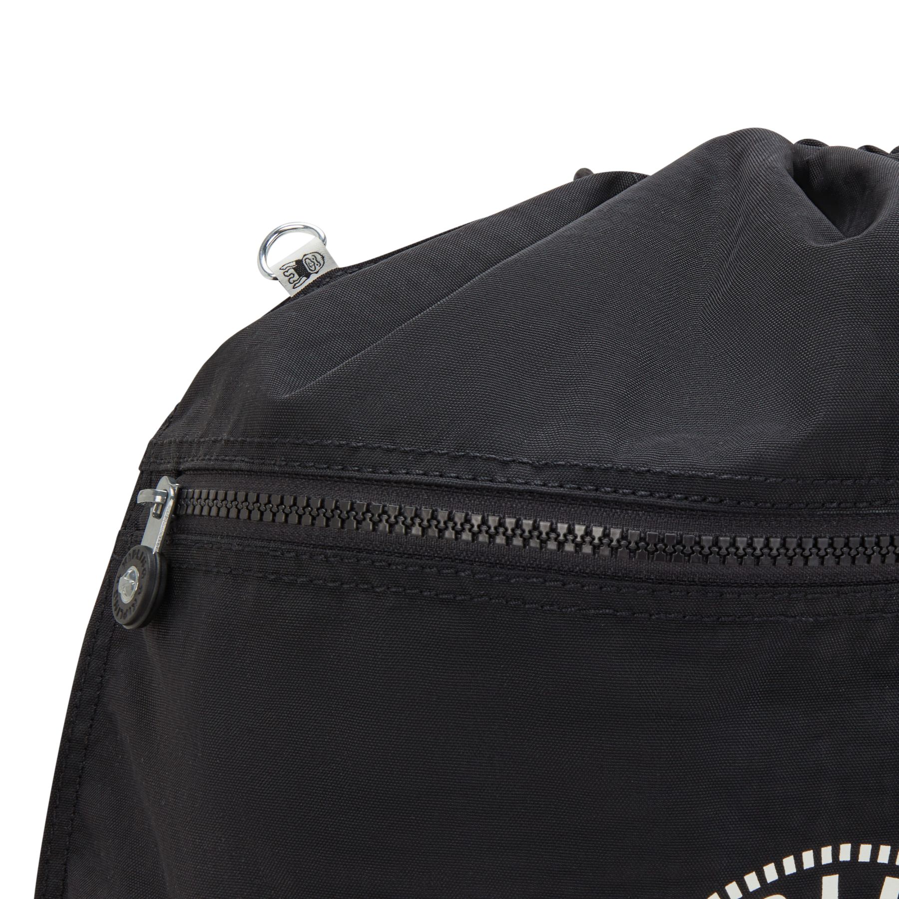 SUPERTABOO Sac Moyen avec Cordon de Serrage et Poche Frontale - Black Lite