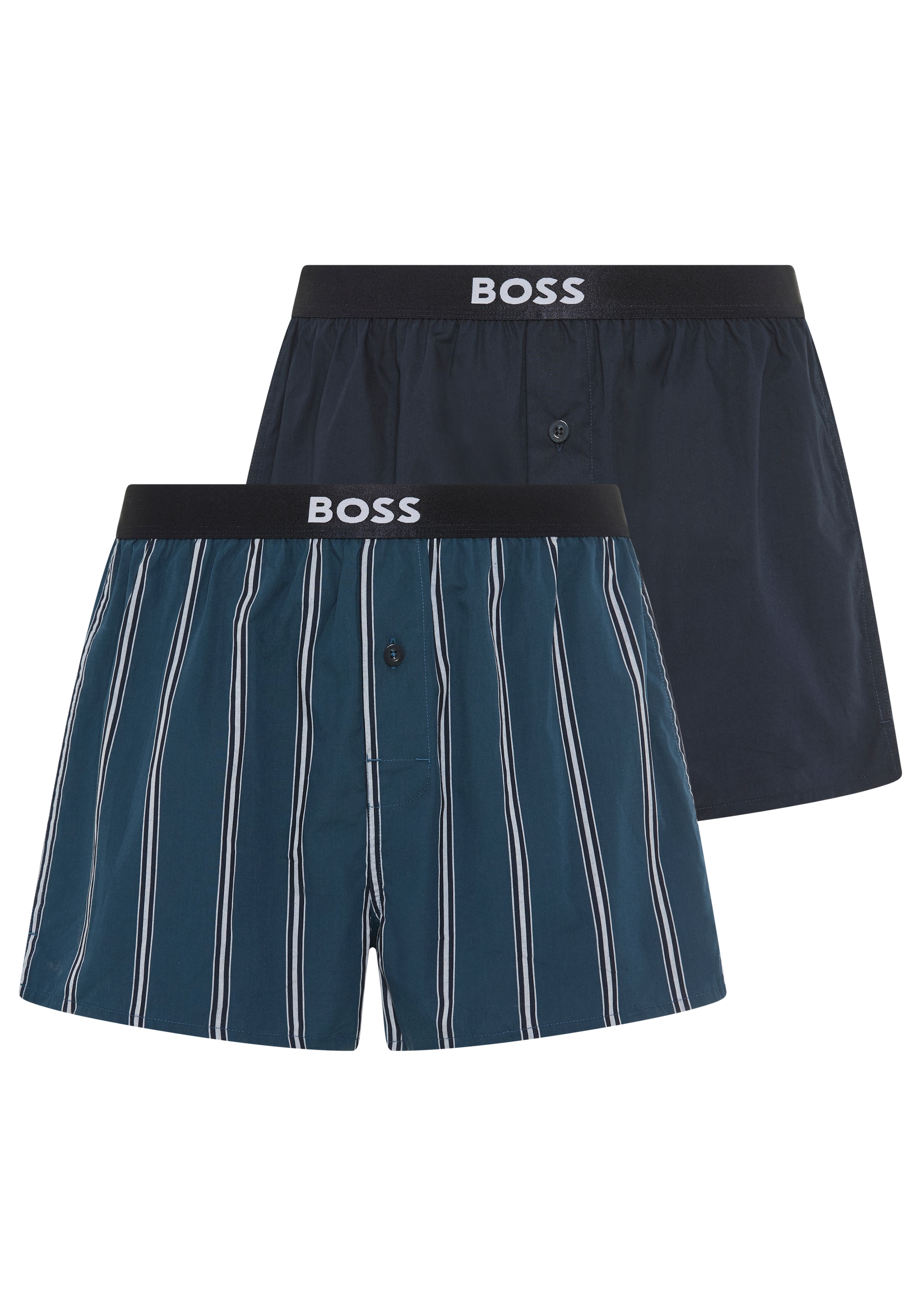 BOSS Pyjamashorts »2P Boxer Shorts EW«  mit Logobund