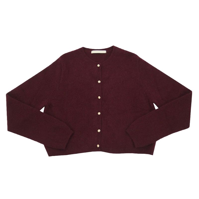 Rred - Effen vest met ronde hals en knoopjes