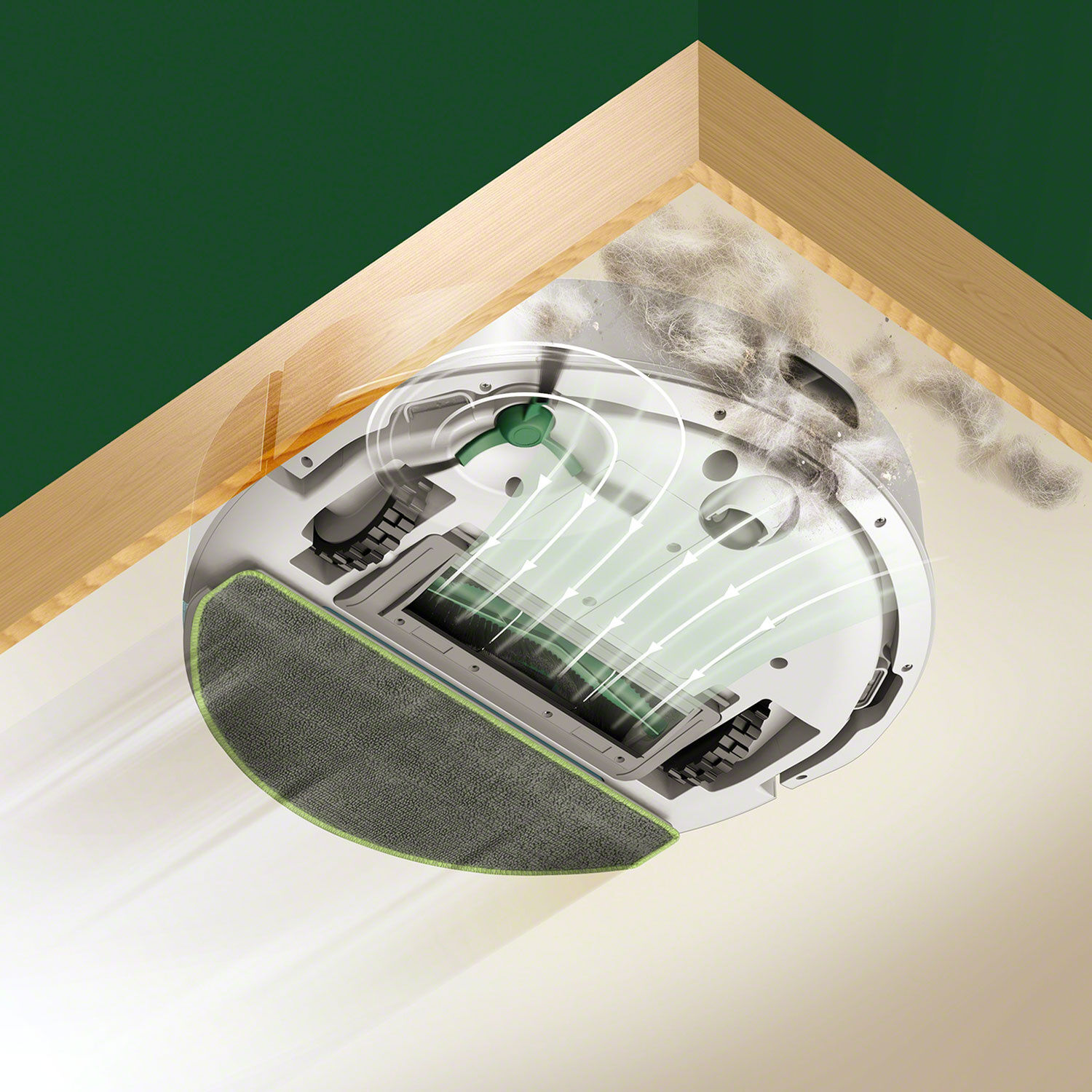 iRobot Saug- und Wischroboter Roomba 105 Combo, mit App-Steuerung