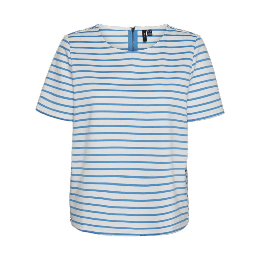Vero Moda T-Shirt Rayure Blanc/Bleu Femme Vero Moda Snow White