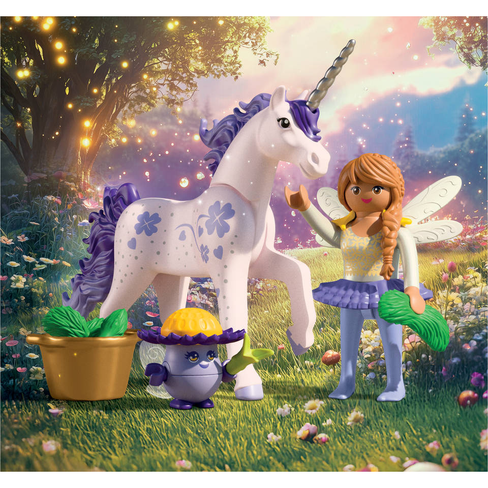 PLAYMOBIL verzameleenhoorn: Gelukslavendel met fee 71843