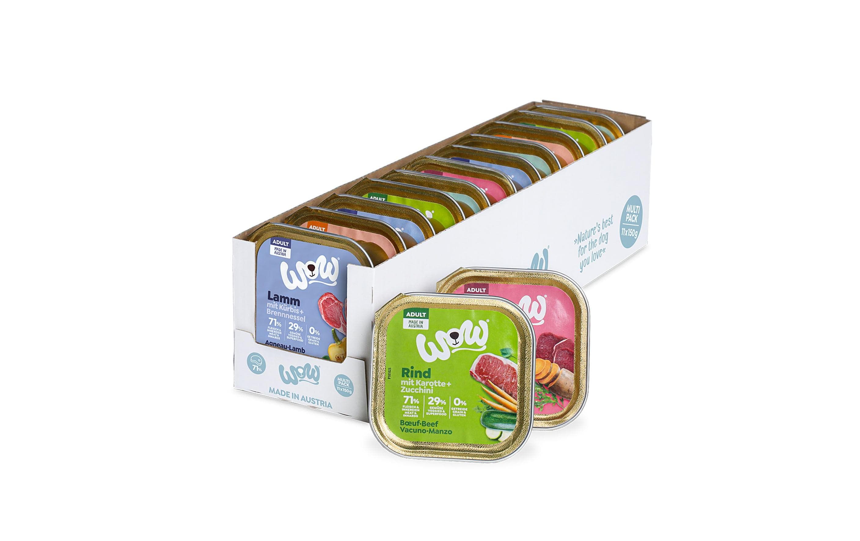 Nassfutter Multipack Adult Schalen 11 x 150gAlleinfuttermittel für ausgewachsene Hunde