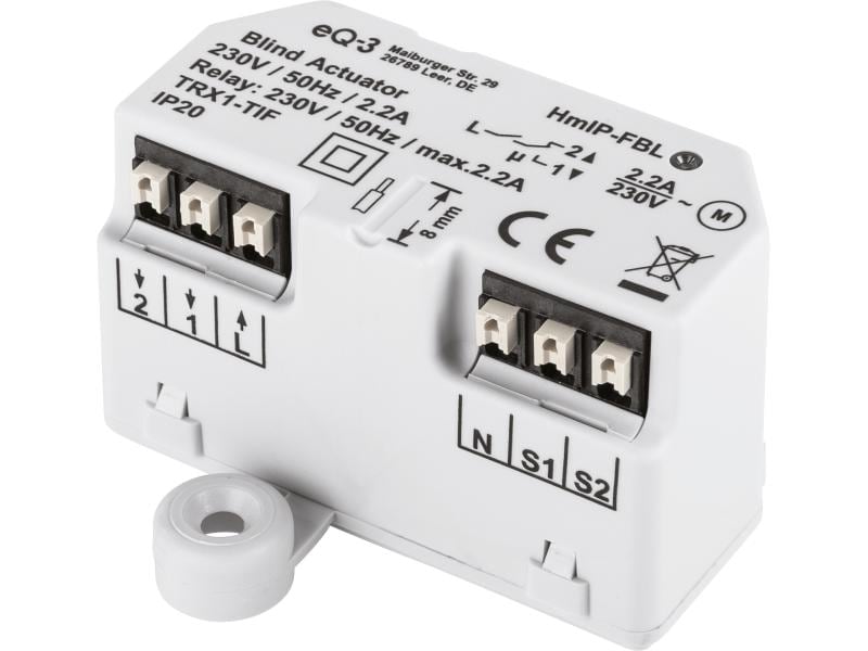 Homematic IP Smart Home Funk-Jalousieaktor Unterputz Unterputzaktor zum Steuern von Jalousien und Rollläden – HmIP-FBL