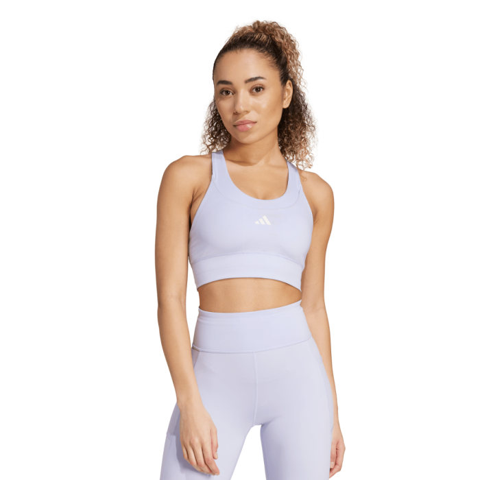 adidas Dame BH Run Pocket Medium-Support Bra Lilla