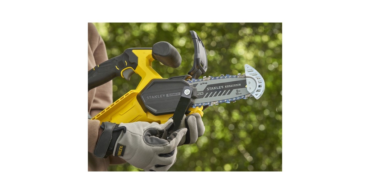 StanleyFATMAX 20V 18V Snoeizaag  (Geel/zwart, 15 cm, Accu en lader inbegrepen)
