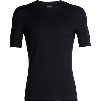 Icebreaker Merino 200 Oasis Crewe Funktionsshirt Kurz Black Herren