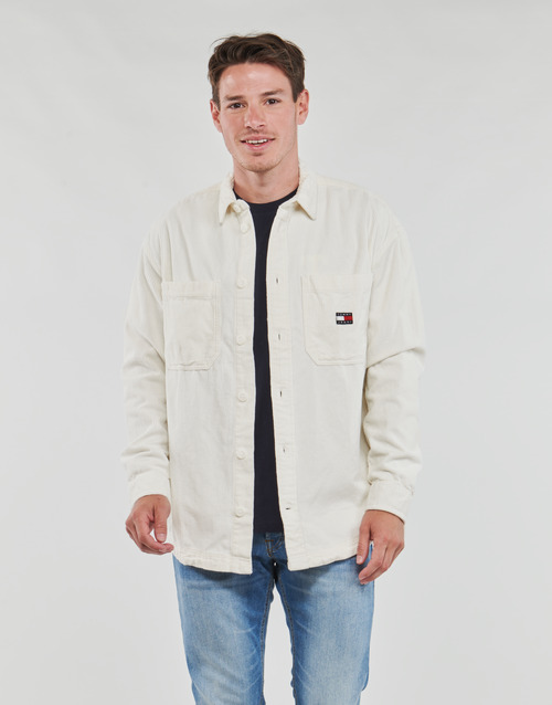 Tommy Jeans - TJM CASUAL CORDUROY OVERSHIRT Blanco