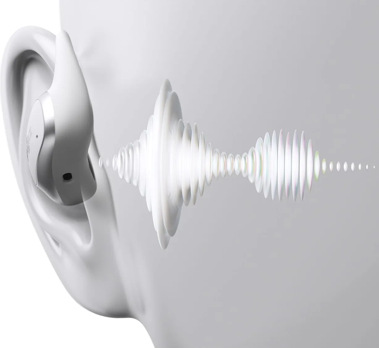 Shokz OpenFit Air Blanc Écouteurs True Wireless