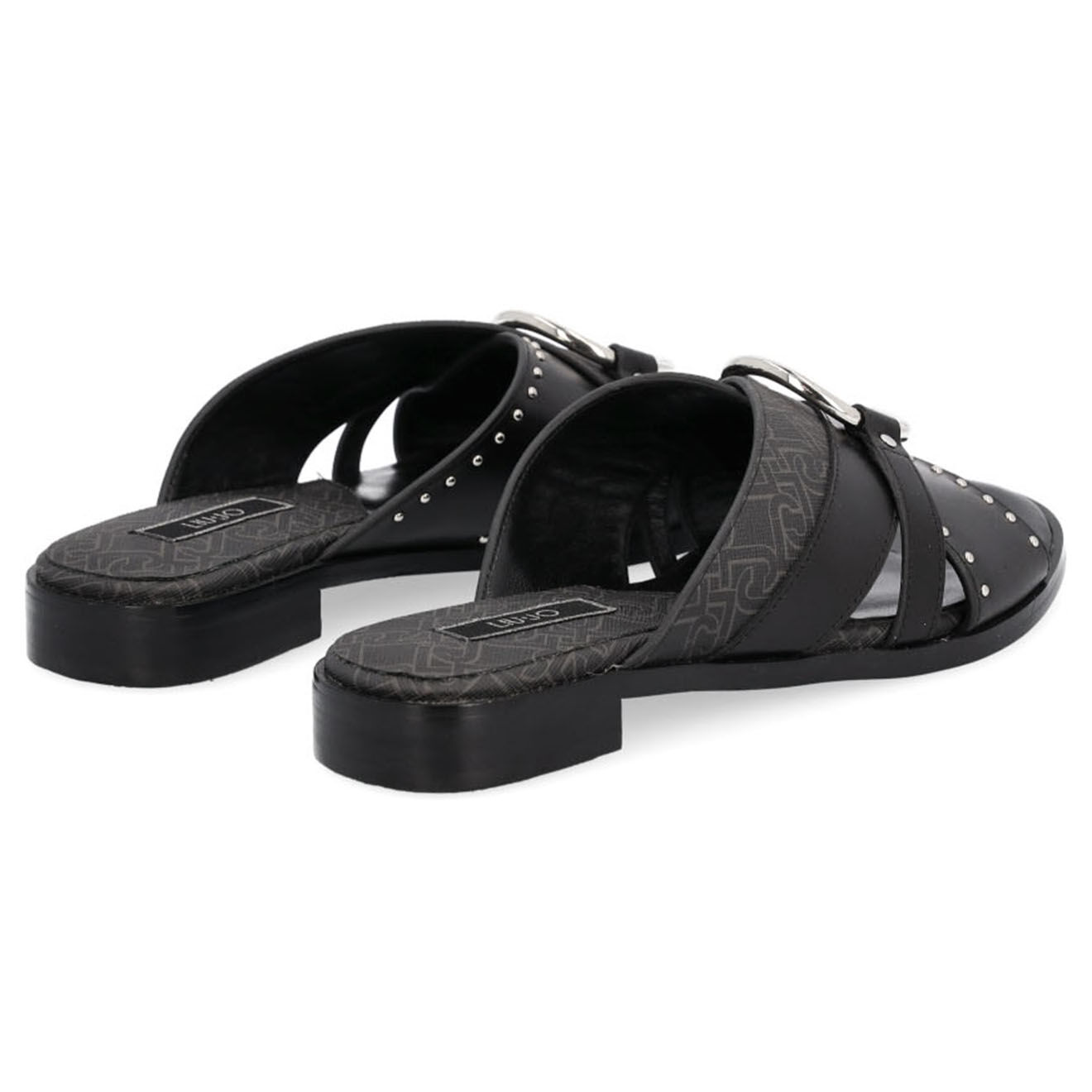 Liu-Jo Mules en Cuir Erin noires