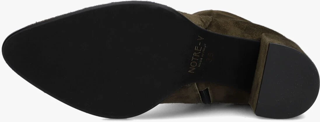 NOTRE-V groene notre-v enkellaarsjes 67034