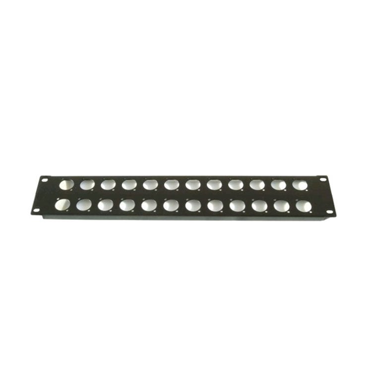 Prodjuser 2U XLR-12 metalen chassis paneel voor 24 XLR