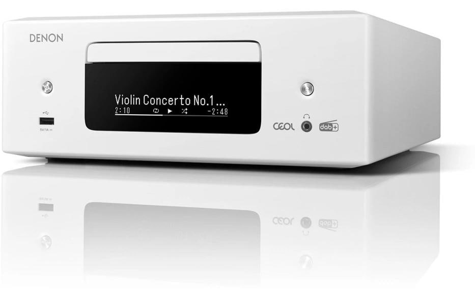 Stereo-Receiver RCD-N12DAB Weiss<br>Design-Komplettsystem mit CD-Player, DAB-/UKW-Radio, HDMI ARC und Streaming