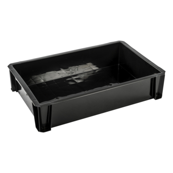 Stapelbare krat Heavy Duty 18L zwart