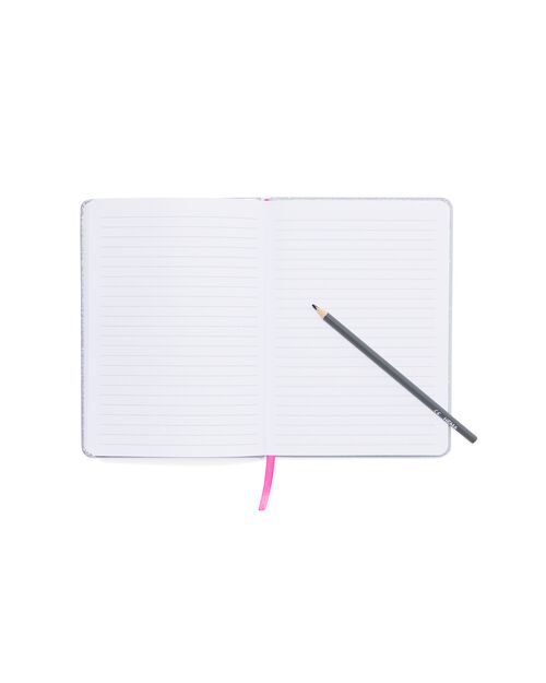 carnet de notes A5 paillettes rose