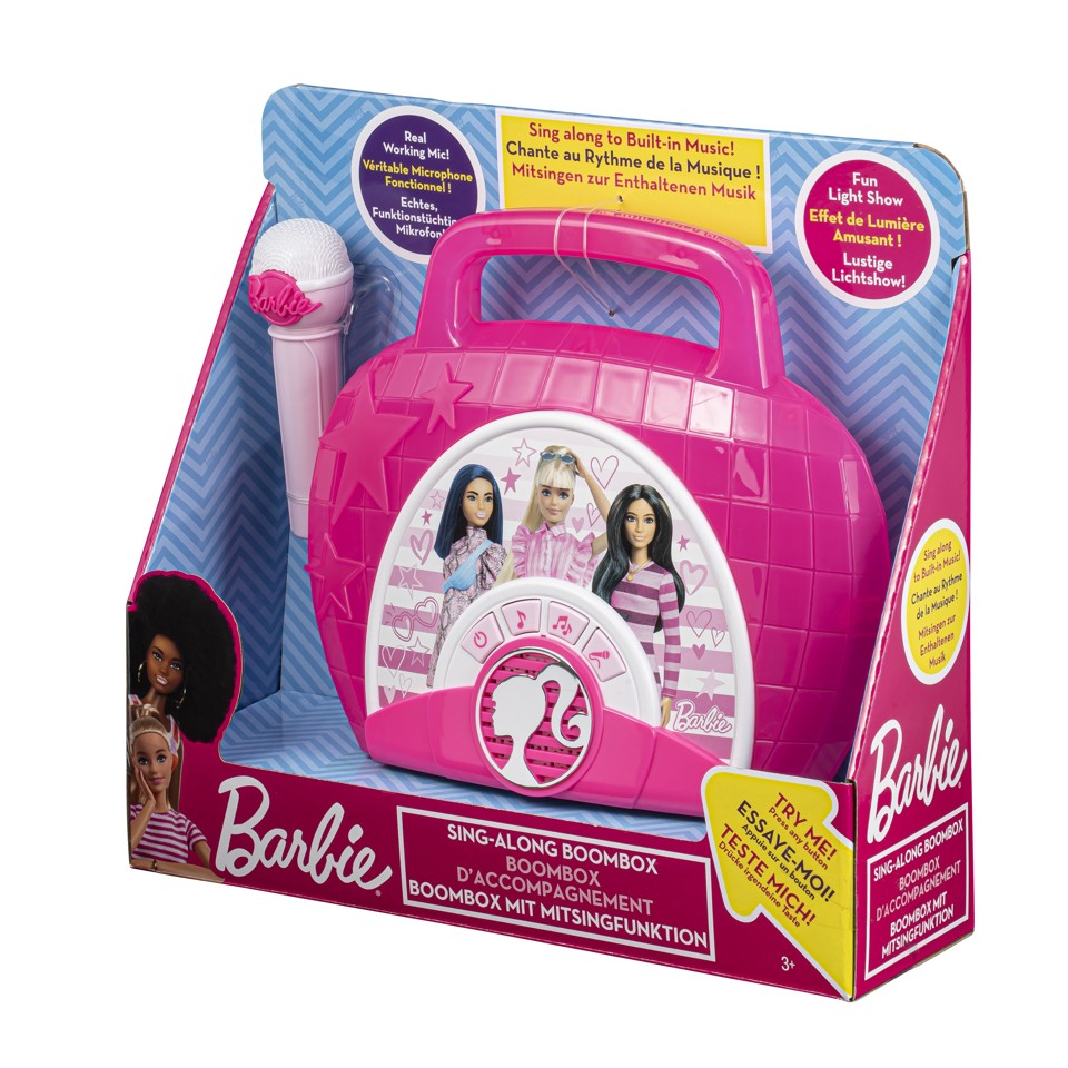 Barbie - Syng-med boombox med mikrofon