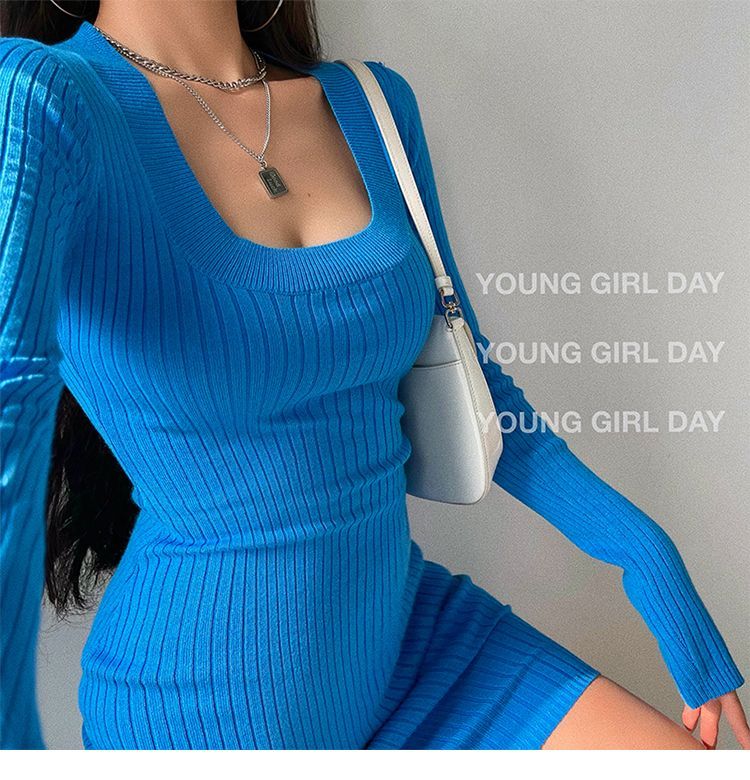 RainGirl - Gebreide mini-schedejurk