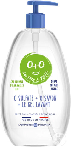 Tête À Toto Le Gel Lavant 0 Sulfate + 0 Savon Peaux Sensibles Flacon-Pompe 485ml