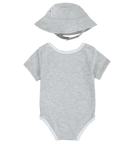Nike Körperset - Sommerhut/Body k/ä - Grey Heather