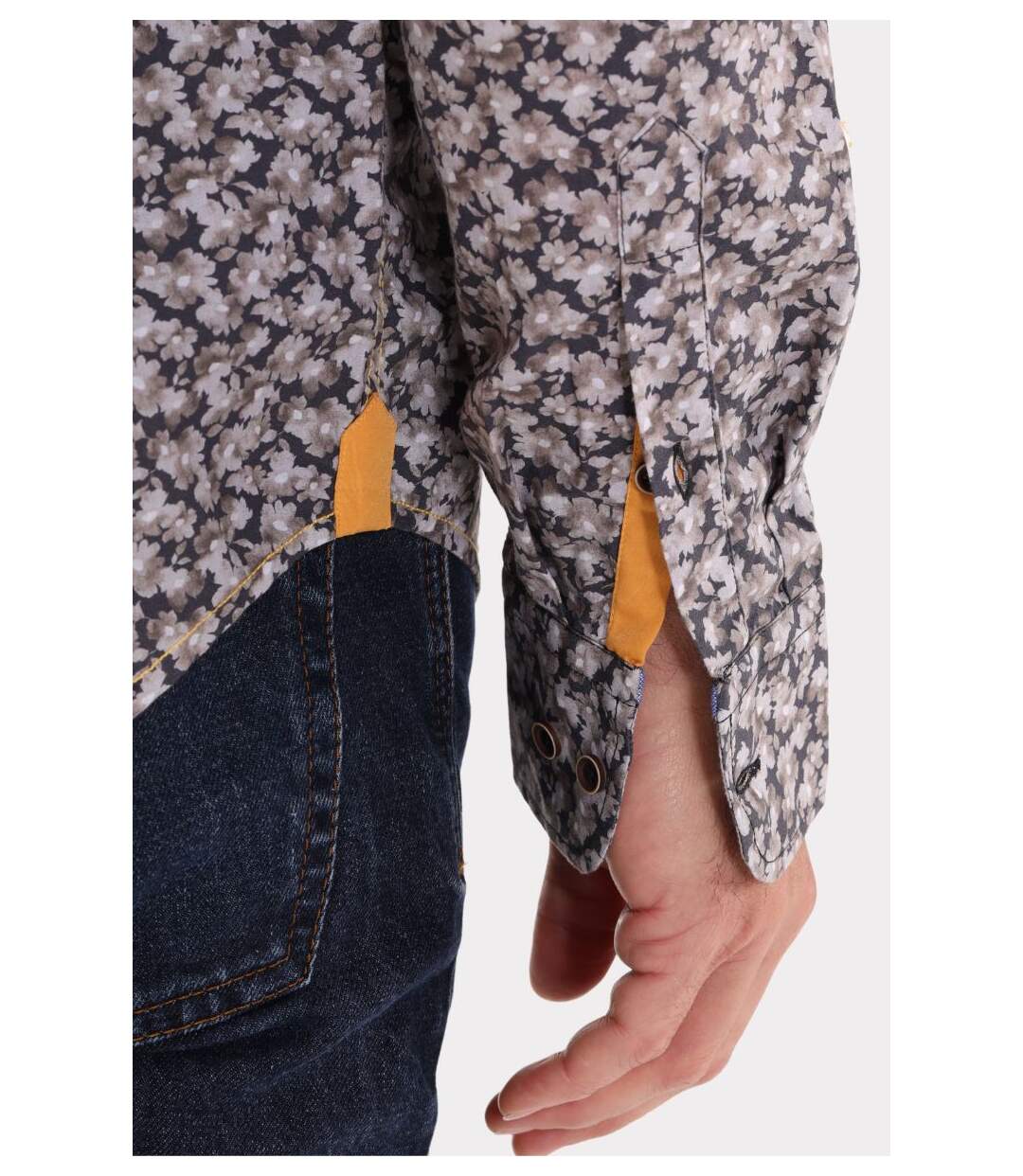 Chemise imprimée col boutonné