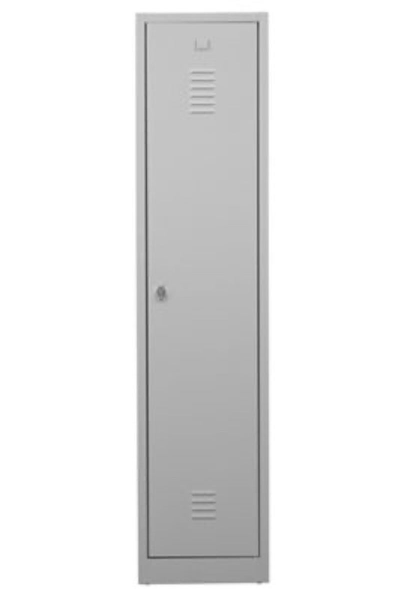 PROREGAL Garderobekast Camel 1 Compartiment Met Pro Divider HxBxD 180 x 41 x 50 cm Hangslot Grijs