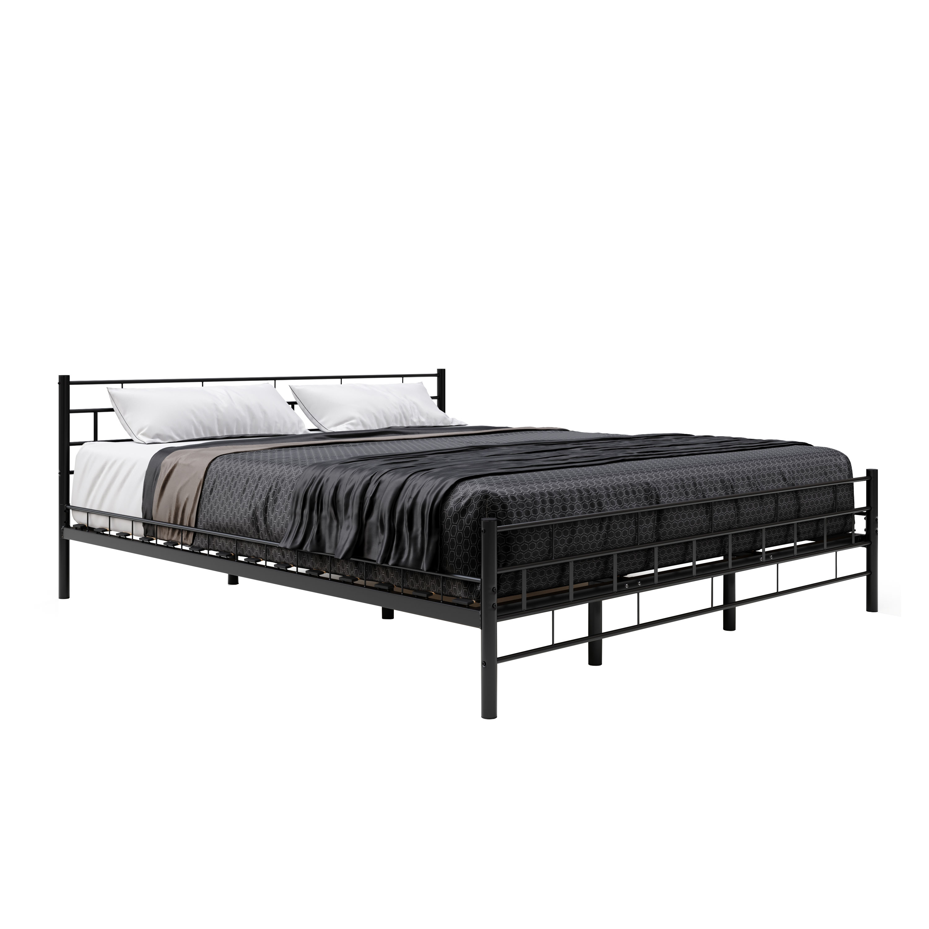Metallbett CIEL 180 x 200 cm schwarz