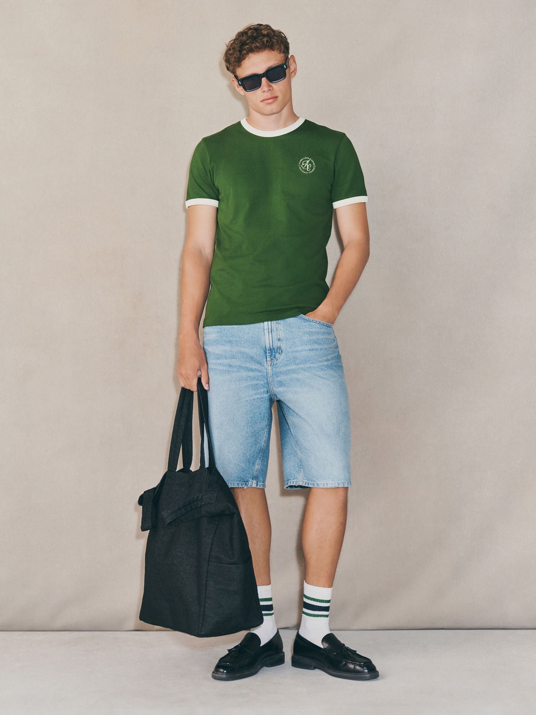 Middenblauw met wassing - EDIT Jort denim shorts