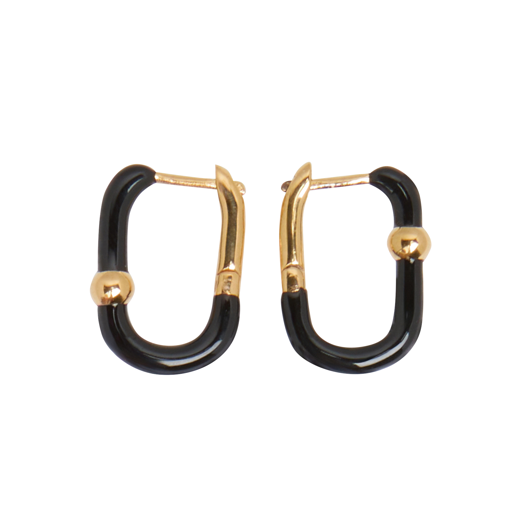 MINI GEORGY - Boucles d'oreilles fermées| Noir