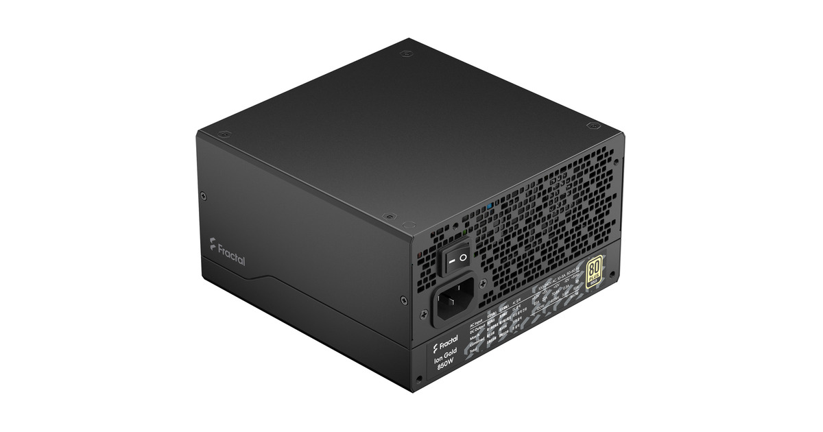 Fractal DesignION Gold 3 modulaire 850 watt voeding   (Zwart, 1x 12V-2x6, 3x PCIe)