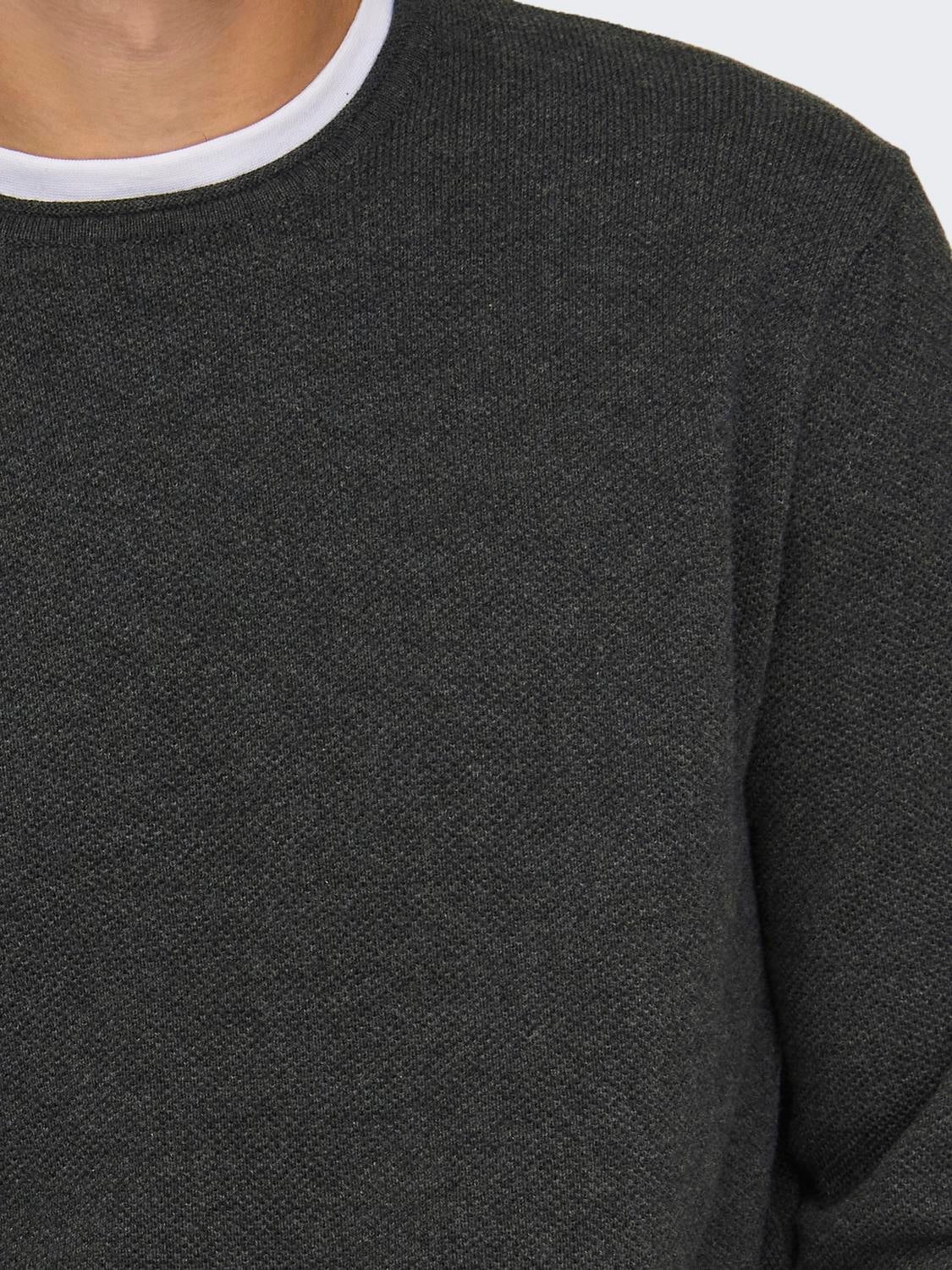 ONSFELIX Pullover Dark Grey Melange