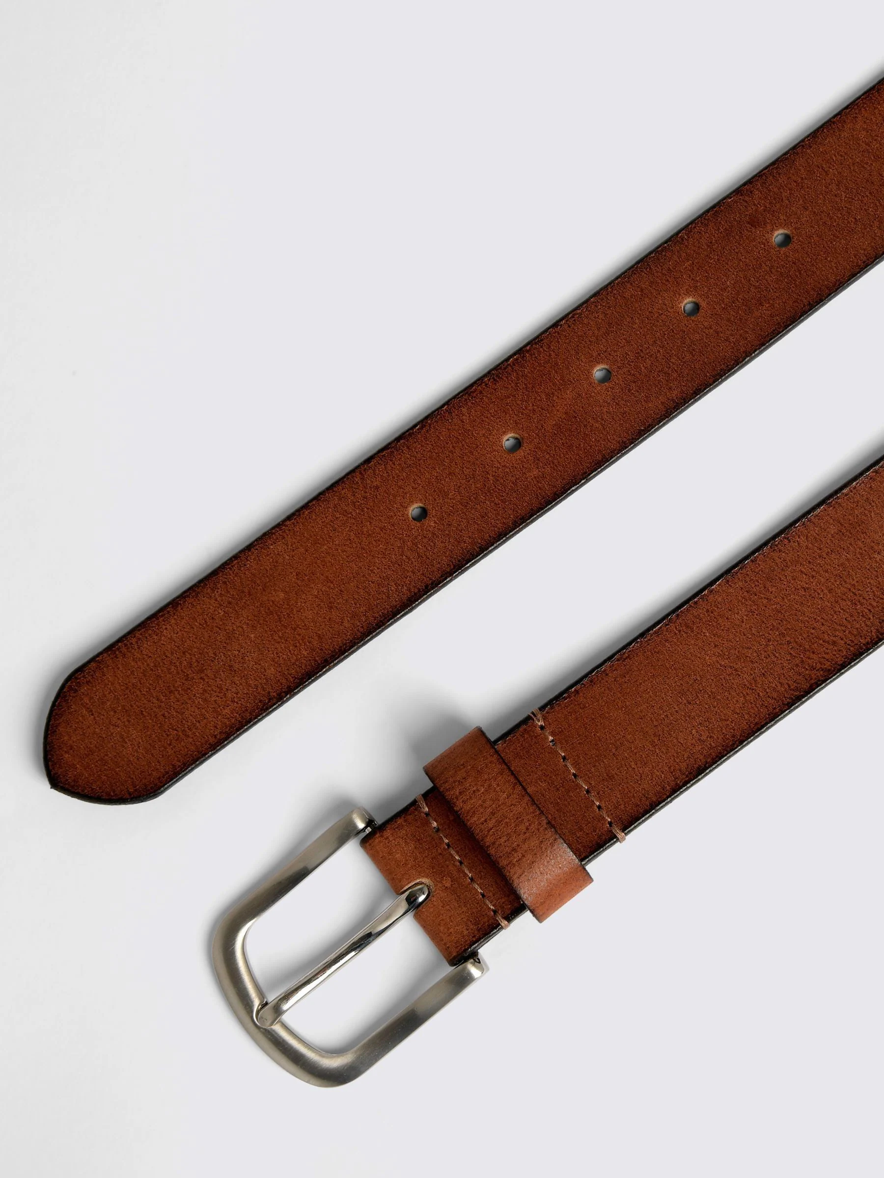 Donkerbruin - Moss - Casual leren riem