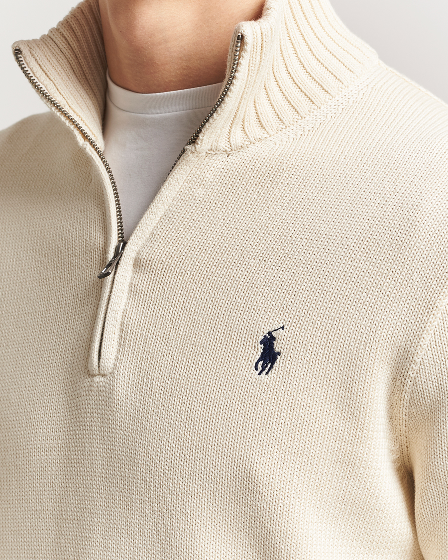 Polo Ralph Lauren Cotton Pullover Half-Zip Andover Cream